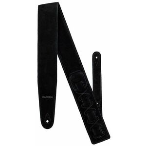 Cascha CGS-SL1 Guitar Strap Leather Standard - Black kép