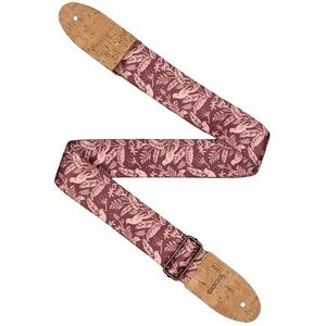 Cascha CGS-VC1 Guitar Strap Vegan Cork - Mauve Birds kép