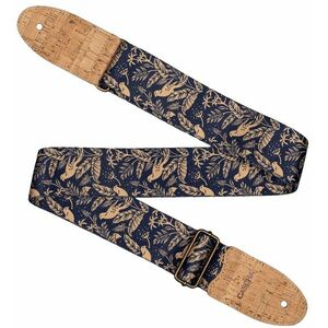 Cascha CGS-VC2 Guitar Strap Vegan Cork - Midnight Birds kép