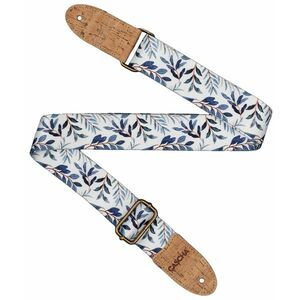 Cascha CUS-VC3 Ukulele Strap Vegan Cork - Blue Twigs kép