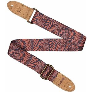 Cascha CUS-VC7 Ukulele Strap Vegan Cork - Rose Jungle kép