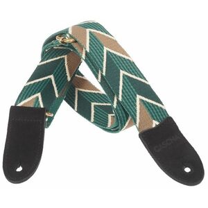 Cascha CUS-JW2 Ukulele Strap Jacquard - Ethnic Green kép