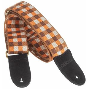 Cascha CUS-JW4 Ukulele Strap Jacquard - Checkered Orange kép