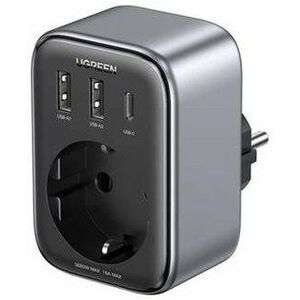 Ugreen 90613 Outlet Extender and Quick Charger (1 AC outlet + 30W 2A1C kép