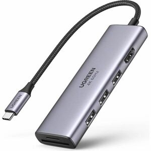 Ugreen 60383 Port Extender USB-C/HDMI+3*USB 3.0 A+SD/TF kép