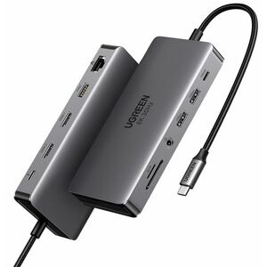 Ugreen 15965 11-in-1 USB-C Hub (10Gbps USB 3.2, Dual HDMI) kép