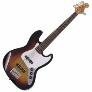 SX SJB62/5 3-Tone Sunburst Elektromos basszusgitár kép