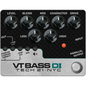 Tech 21 SansAmp Character Series VT Bass DI Basszusgitár effektpedál kép