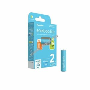 Panasonic eneloop lite AAA micro akku BK-4LCCE/2BE 550mAh 2db/csomag kép