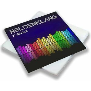 7 hüvelykes Vinyl / Bakelit lemez védőtok, átlátszó- Extra vastag 1db/csomag - A készlet erejéig! kép