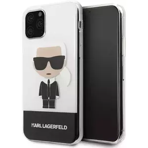 Tok Karl Lagerfeld iPhone 11 Pro transparent Ikonik Karl (KLHCN58TPUTRIC) kép