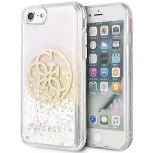 Tok Guess iPhone 7/8/SE 2020 Hard Case Liquid Glitter 4G Circle (GUHCI8LGIRGP) kép