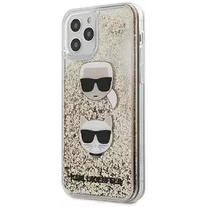 Tok Karl Lagerfeld KLHCP12LKCGLGO iPhone 12 Pro Max 6, 7" gold hardcase Liquid Glitter Karl&Choupette (KLHCP12LKCGLGO) kép