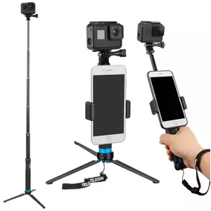 Tartó Selfie stick / tripod Telesin for sport cameras (GP-MNP-090-S) (713541250277) kép