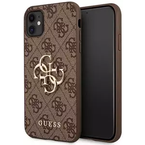 Tok Guess GUHCN614GMGBR iPhone 11 6, 1 brown hardcase 4G Big Metal Logo (GUHCN614GMGBR) kép