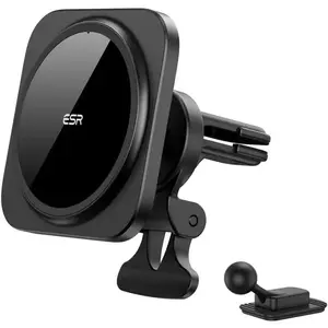 Tartó ESR HALOLOCK MAGSAFE MAGNETIC CAR MOUNT SET BLACK (4894240131381) kép