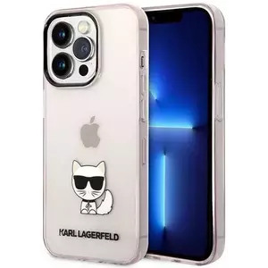 Tok Karl Lagerfeld KLHCP14XCTTRI iPhone 14 Pro Max 6, 7" hardcase pink Transparent Choupette Body (KLHCP14XCTTRI) kép