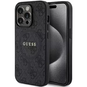 Tok Guess GUHMP13XG4GFRK iPhone 13 Pro Max 6.7" black hardcase 4G Collection Leather Metal Logo MagSafe (GUHMP13XG4GFRK) kép