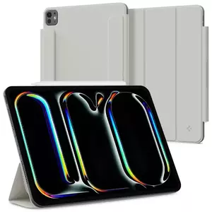 Tok Spigen Air Skin Folio OneTap, gray - iPad Pro 11" 2024 (ACS06513) kép