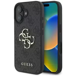 Tok Guess GUHCP16M4GMGGR iPhone 16 Plus 6.7" black hardcase 4G Big Logo (GUHCP16M4GMGGR) kép