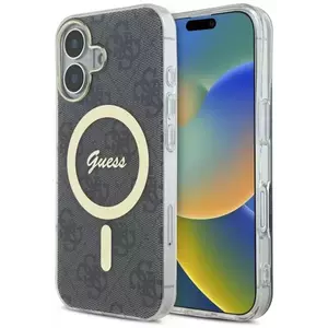 Tok Guess GUHMP16MH4STK iPhone 16 Plus 6.7" black hardcase IML 4G MagSafe (GUHMP16MH4STK) kép