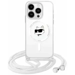 Tok Karl Lagerfeld KLHMP16XHCCHNT iPhone 16 Pro Max 6.9" hardcase transparent IML Choupette Head & Cord Magsafe (KLHMP16XHCCHNT) kép