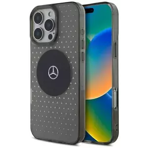 Tok Mercedes MEHMP16L23HCPK iPhone 16 Pro 6.3" black hardcase MB Case Star Pattern (MEHMP16L23HCPK) kép