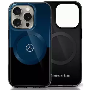 Tok Mercedes MEHMP16X23HBIKV iPhone 16 Pro Max 6.9" black blue hardcase MB Double Layer BiColor MagSafe (MEHMP16X23HBIKV) kép