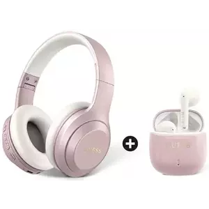 Fejhallgató Guess GUOBPV21J14BCELP Set Bluetooth + TWS Headphones Pink (GUOBPV21J14PBCEU) kép