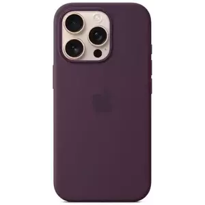 Tok Apple iPhone 16 Pro Silicone Case with MS - Plum kép