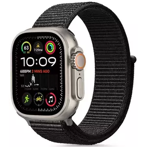 Óraszíj TECH-PROTECT NYLON APPLE WATCH 6 / 7 / 8 / 9 / 10 / SE / ULTRA 1 / 2 (44 / 45 / 46 / 49 MM) BLACK (5906302370764) kép