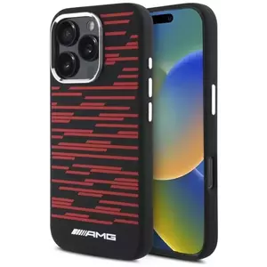 Tok AMG AMHMP16L24SSRRK iPhone 16 Pro 6.3" black/red hardcase Silicone Graphics MagSafe (AMHMP16L24SSRRK) kép