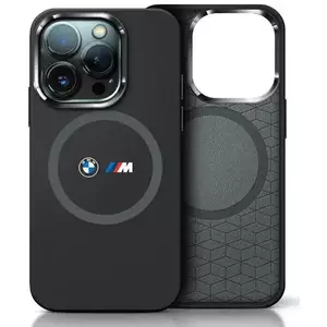 Tok BMW BMHMP16S23SROK iPhone 16 6.1" black hardcase M Silicone Printed Ring MagSafe (BMHMP16S23SROK) kép