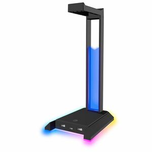 Speedlink Excello RGB Headset Stand, USB2.0 Hub, black kép