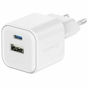 SWISSTEN GaN hálózati adapter 1 x USB-C 35 W PD és 1 x USB-A 27 W QC kép