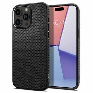 Spigen Liquid Air tok Apple iPhone 15 Pro Max számára, matte fekete kép