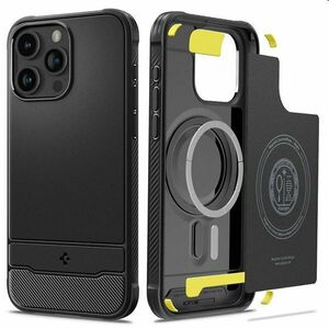 Spigen Rugged Armor MagSafe tok Apple iPhone 15 Pro Max számára, fekete kép