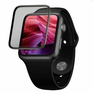 FIXED 3D Edzett védőüveg applikátorral for Apple Watch Series 7 45mm, fekete kép