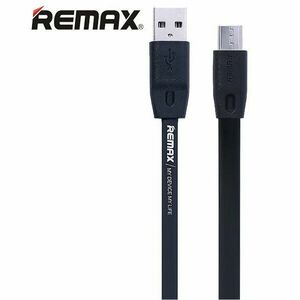 Remax MicroUSB adatkábel gyorstöltés támogatással, Fekete kép