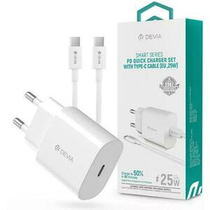 Adatkábel - USB Type-C - fehér - 2 m kép