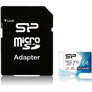 microSDXC 64GB C10 SP064GBSTXDU3V20AB kép