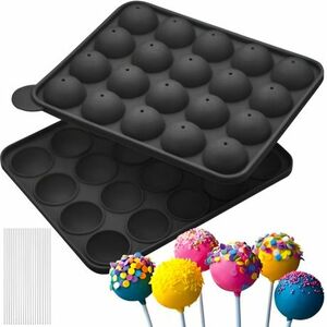 MG Cake Pops szilikon süti forma, fekete kép