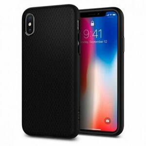 Spigen szilikon tok Liquid Air iPhone X/XS, fekete (063CS25114) kép