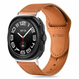 Tech-Protect Leatherfit szíj Samsung Galaxy Watch Ultra 47mm, brown kép