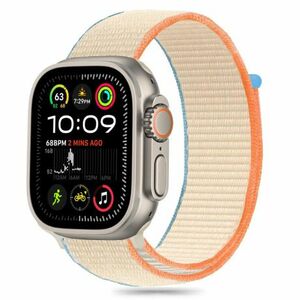 Tech-Protect Nylon szíj Apple Watch 44/45/46/49mm, cream kép