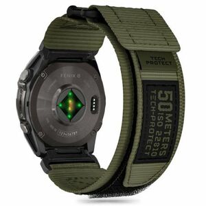 Tech-Protect Scout Pro szíj Garmin Fenix 5x / 5x Plus / 6x / 6x Pro / 7x / 8 51mm, military green kép