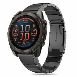 Tech-Protect Steelband szíj Garmin Fenix 5 / 6 / 6 Pro / 7 / 8 47mm / E black kép