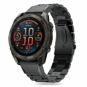 Tech-Protect Stainless szíj Garmin Fenix 5 / 6 / 6 Pro / 7 / 8 47mm / E, black kép