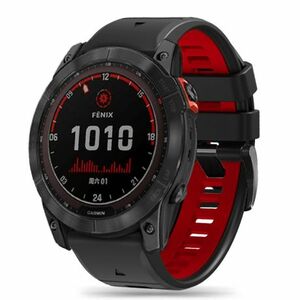 Tech-Protect Iconband szíj Garmin Fenix 5x / 5x Plus / 6x / 6x Pro / 7x / 8 51mm, black/red kép