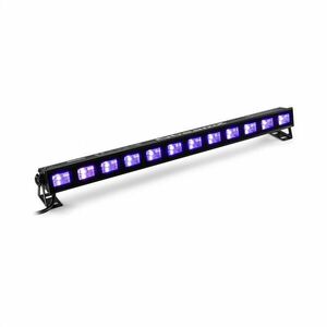 Beamz BUVW123, LED fényrámpa, 30 W, 8 x 3 W UV/WW 2 az 1-ben LED diódák, fekete kép